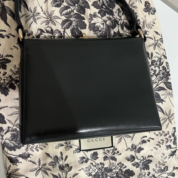 Clearance! Vintage Gucci bag - Gucci Kelly handbag dark blue - Picture 14 of 17